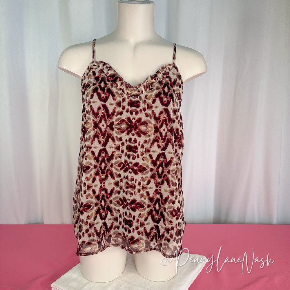 NWT Adrienne Printed Camisole Tank Top Size Small